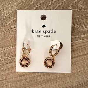 Kate Spade Gold Earrings with Colorful Accents